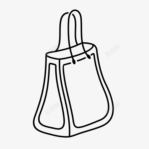 手提袋配件包图标svg_新图网 https://ixintu.com 包 商店包 手提袋 时装 服装 配件