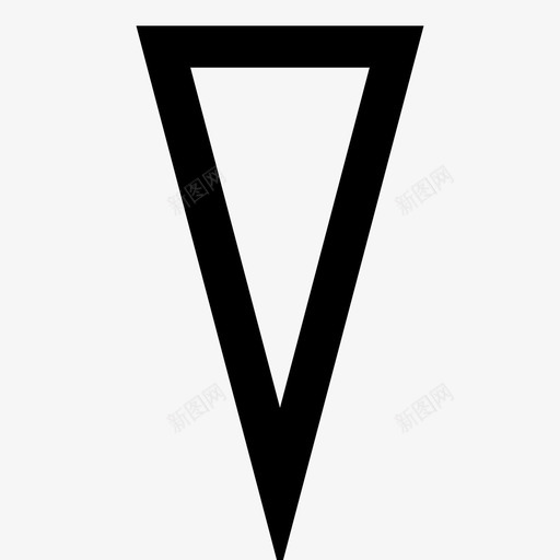 三角形占星术天文学图标svg_新图网 https://ixintu.com 三角形 占星术 天文学 星座 星座符号固定宽度