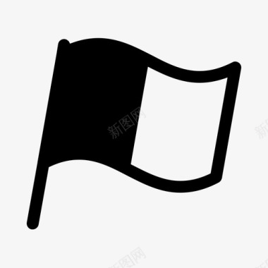 旗帜中间条纹图标图标