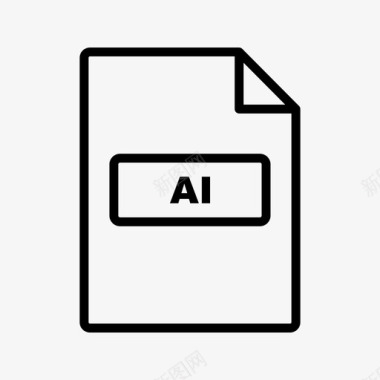 人工智能文件文件扩展名图标图标