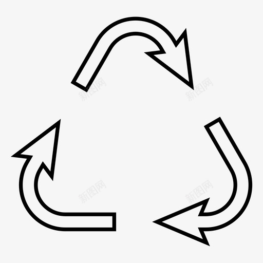回收生态环境图标svg_新图网 https://ixintu.com 再利用 回收 垃圾 工业 环境 生态