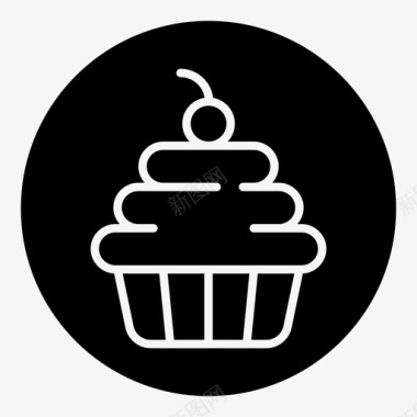 蛋糕面包店甜点图标图标