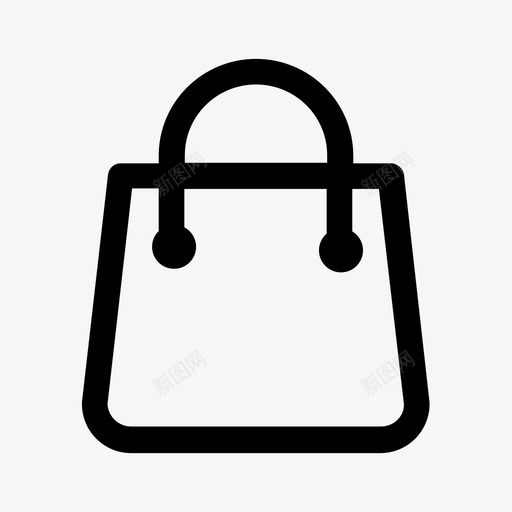 购物袋手提袋图标svg_新图网 https://ixintu.com 手提袋 购物袋