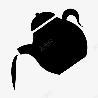 茶壶饮料水壶图标图标