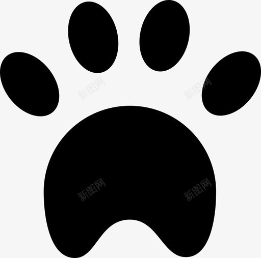 爪印动物猫图标svg_新图网 https://ixintu.com 动物 爪印 狗 猫 踪迹