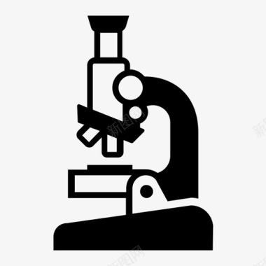 显微镜发现检查图标图标
