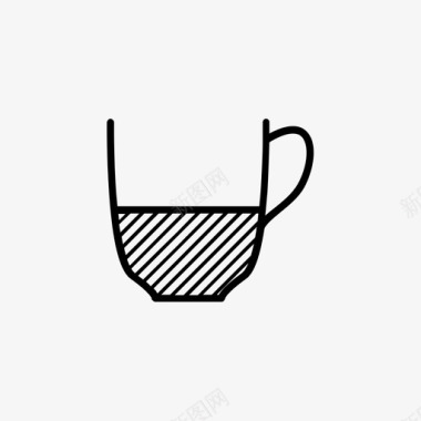浓缩咖啡咖啡杯子图标图标
