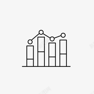 增长分析数据图标图标