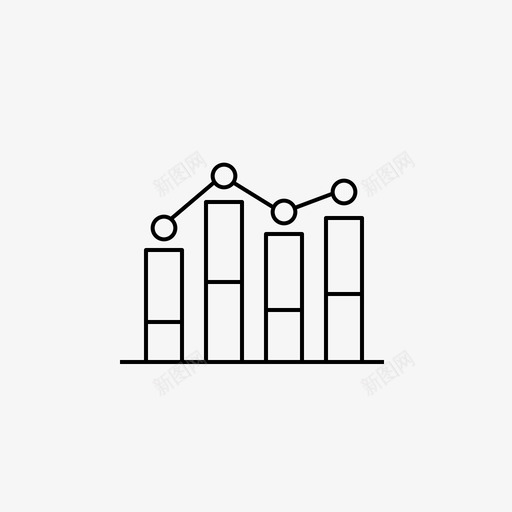 增长分析数据图标svg_新图网 https://ixintu.com 信息 分析 图表 增长 数据 混合网络图标