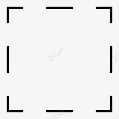正方形方形虚线方形图标图标