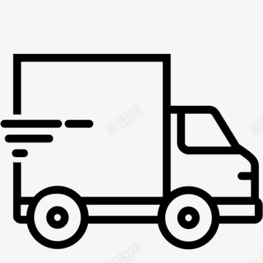 送货开车装运图标图标