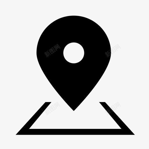 地图针方向位置图标svg_新图网 https://ixintu.com 位置 地图针 地点 方向