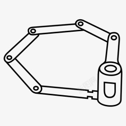 链锁折叠链锁自行车安全图标高清图片