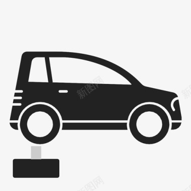 电动微型汽车汽车交通工具图标图标