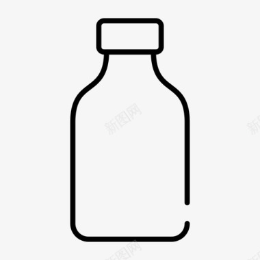 奶瓶饮料牛奶杯图标图标