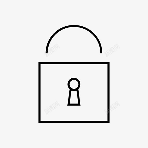 锁钥匙挂锁图标svg_新图网 https://ixintu.com 安全 挂锁 钥匙 锁