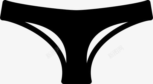 内裤衣服时尚图标svg_新图网 https://ixintu.com 内裤 女人 女人的衣服固体 时尚 衣服
