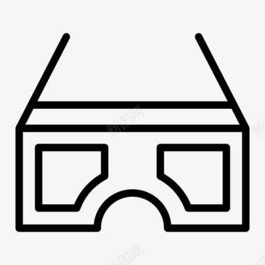 护目镜3d眼镜图标图标