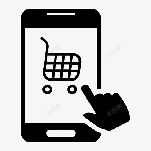 移动购物网上购物电子商务图标svg_新图网 https://ixintu.com 平板电脑 电子商务 电子商务购物 移动购物 网上购物