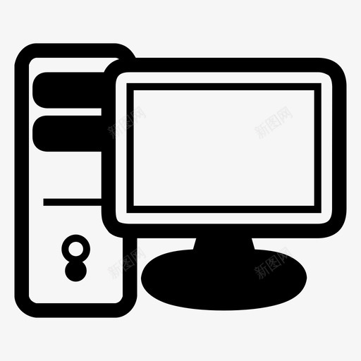 计算机计算机显示器计算机屏幕图标svg_新图网 https://ixintu.com 工作站 计算机 计算机屏幕 计算机显示器