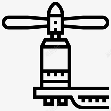无人机电机叶片四旋翼机图标图标