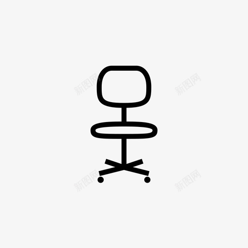 办公椅家具工作图标svg_新图网 https://ixintu.com 办公椅 家具 工作