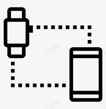 applewatch连接iphone通信连接图标图标