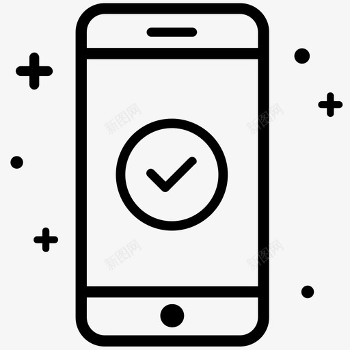 已批准已发送智能手机图标svg_新图网 https://ixintu.com 已发送 已批准 已验证 成功 智能手机 智能手机集2