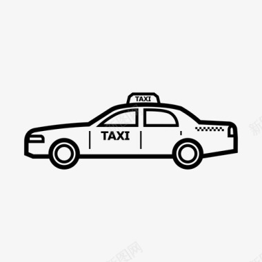 出租车轿车车辆图标图标