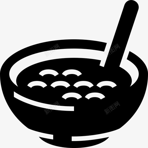 麦片粥碗早餐图标svg_新图网 https://ixintu.com 固体食物 早餐 燕麦片 碗 食物 麦片粥