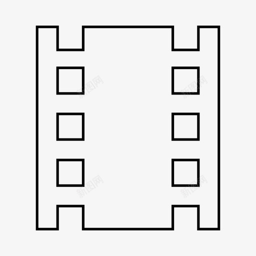 电影胶卷材料线图标svg_新图网 https://ixintu.com 材料线 电影 胶卷