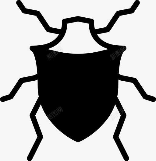 甜菜甲虫虫子图标svg_新图网 https://ixintu.com 昆虫 甜菜 甲虫 粉碎图标虫子昆虫固体 自然 虫子
