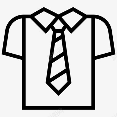 衬衫商务文件图标图标