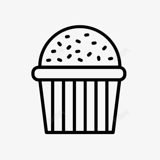 纸杯蛋糕生日蛋糕店图标svg_新图网 https://ixintu.com 庆祝 生日 纸杯蛋糕 聚会 蛋糕店