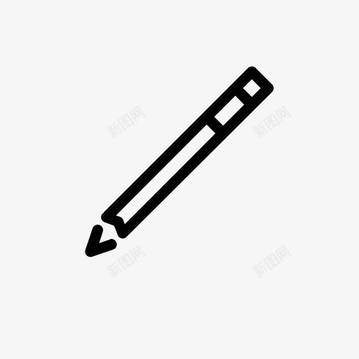 铅笔画纸图标svg_新图网 https://ixintu.com 写作 学校 教育 画 纸 铅笔