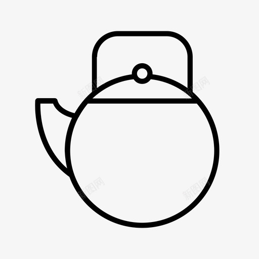 茶壶亚洲中国图标svg_新图网 https://ixintu.com 中国 亚洲 传统 茶壶