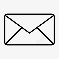 信件信封封闭式邮件信件图标高清图片