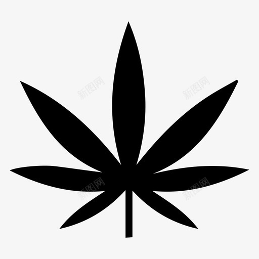 叶子绿色大麻图标svg_新图网 https://ixintu.com 叶子 大自然 大麻 杂草 绿色