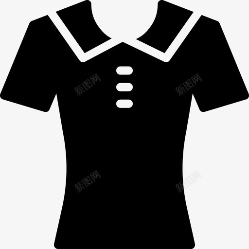 衬衫衣服时尚图标svg_新图网 https://ixintu.com 女士 时尚 时尚女装 衣服 衬衫