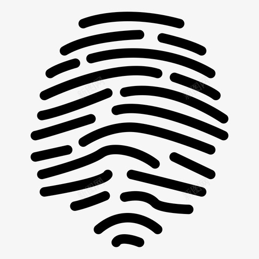 指纹身份安全图标svg_新图网 https://ixintu.com 安全 技术多媒体 指纹 触摸 身份 轻触