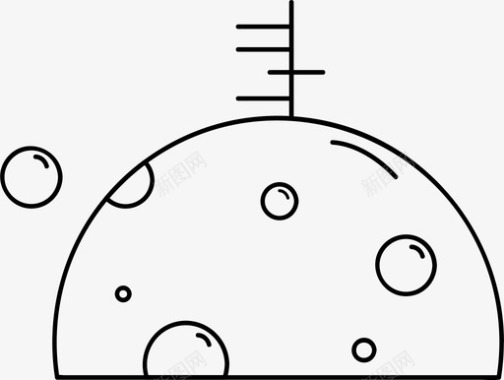 月球天文学宇宙图标图标