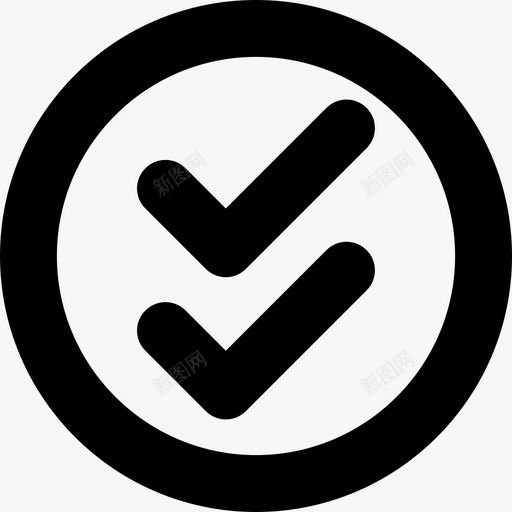 验证批准检查标记图标svg_新图网 https://ixintu.com 双重检查 批准 检查标记 用户界面 验证