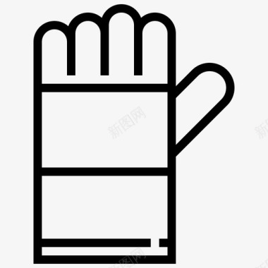 手套可调节建筑图标图标