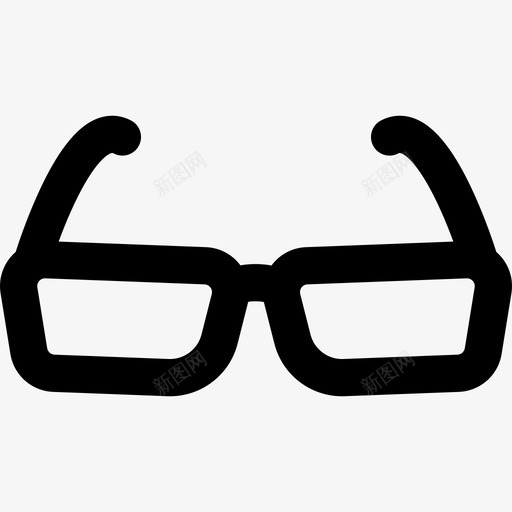 长方形眼镜工具和器具通用接口图标svg_新图网 https://ixintu.com 工具和器具 通用接口 长方形眼镜