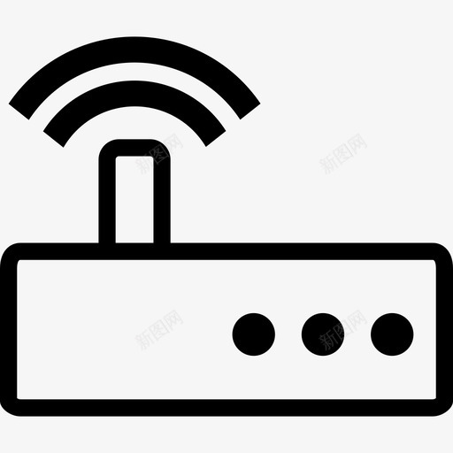 路由器互联网网络图标svg_新图网 https://ixintu.com wifi 互联网 无线 网络 网络线路 路由器