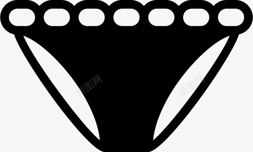内裤衣服时尚图标svg_新图网 https://ixintu.com 内裤 女人 女人的衣服固体 时尚 衣服