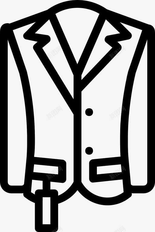 采购产品西装衣服时尚图标svg_新图网 https://ixintu.com smashicons男士衣服轮廓 时尚 标签 男人 衣服 采购产品西装 雨衣