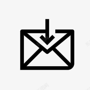 电子邮件接收电子邮件传入图标图标