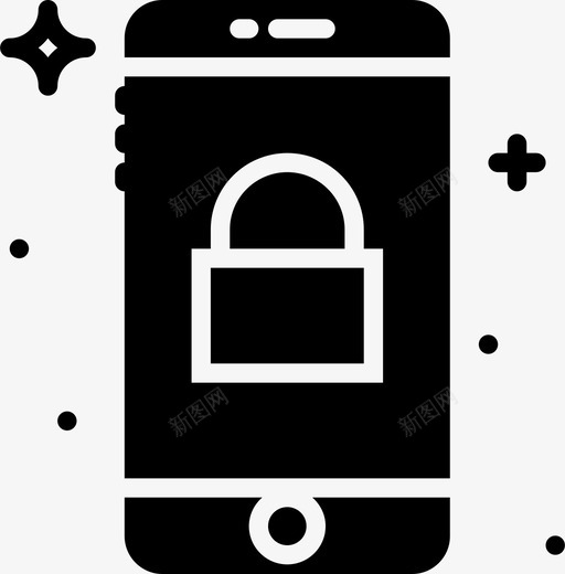 锁定手机通讯功能图标svg_新图网 https://ixintu.com smashicons手机功能稳定 功能 手机 通讯 锁定手机