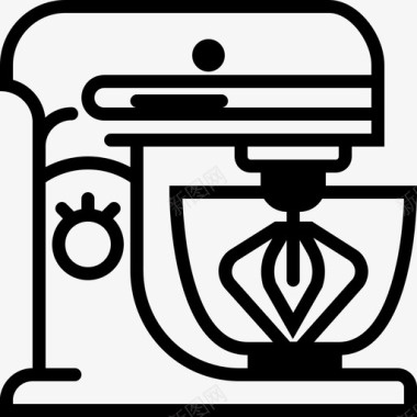 立式搅拌机烘焙厨房图标图标